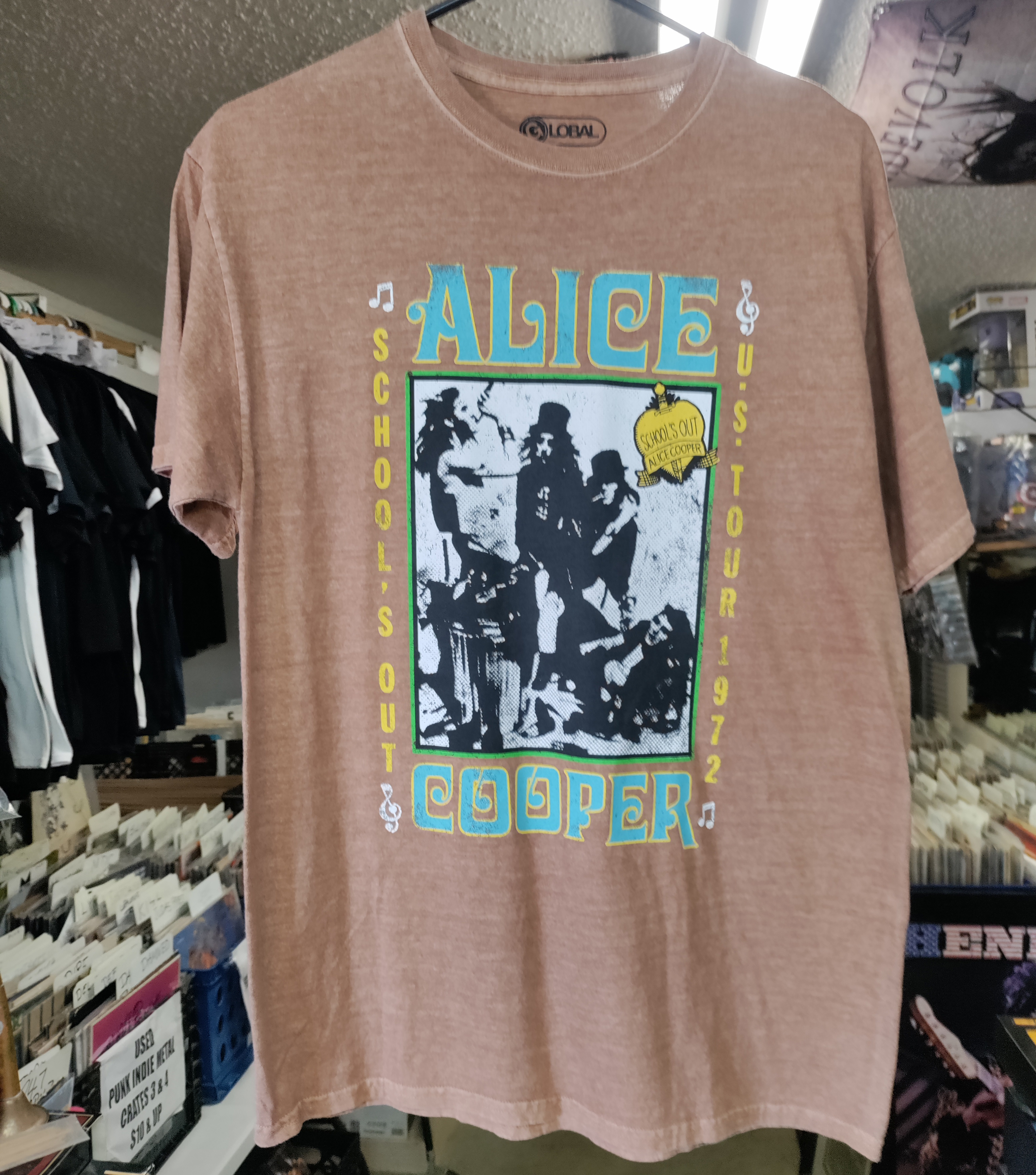 Alice Cooper Schools Out Tour 1972 Tshirt Medium NEW