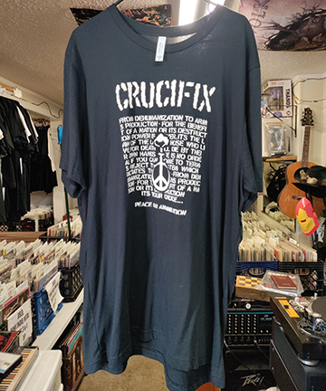 Crucifix Peace Or ANnihilation Tshirt XXLarge NEW