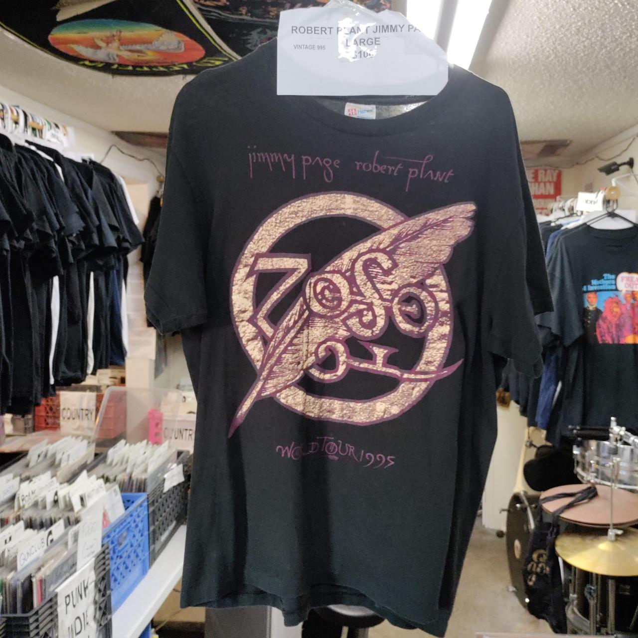 Robert Plant JImmy Page World Tour 1995 Tshirt MEDIUM/LARGE VINTAGE