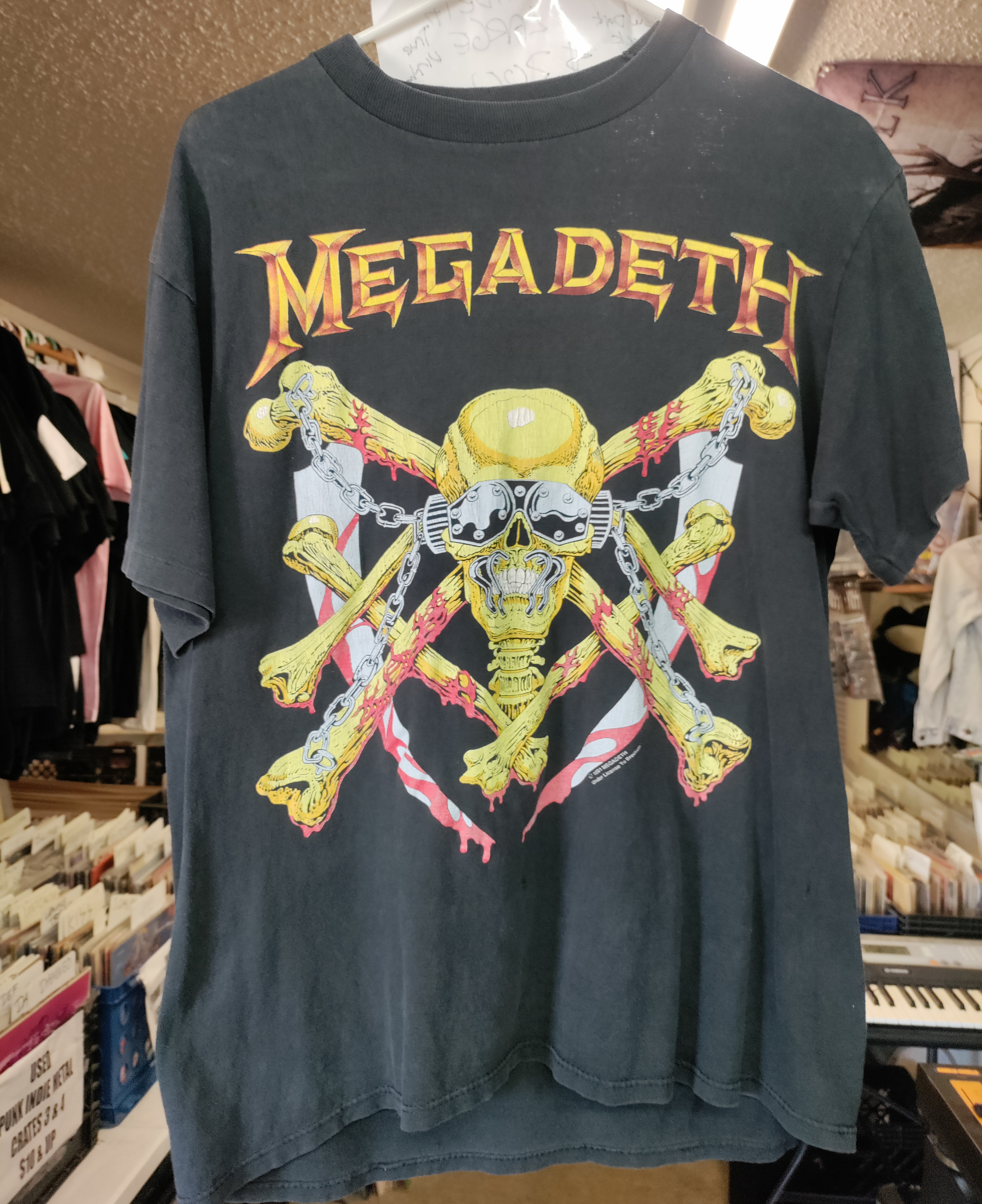 Megadeth Glow In The Dark 1991 Tshirt Medium/Large VINTAGE