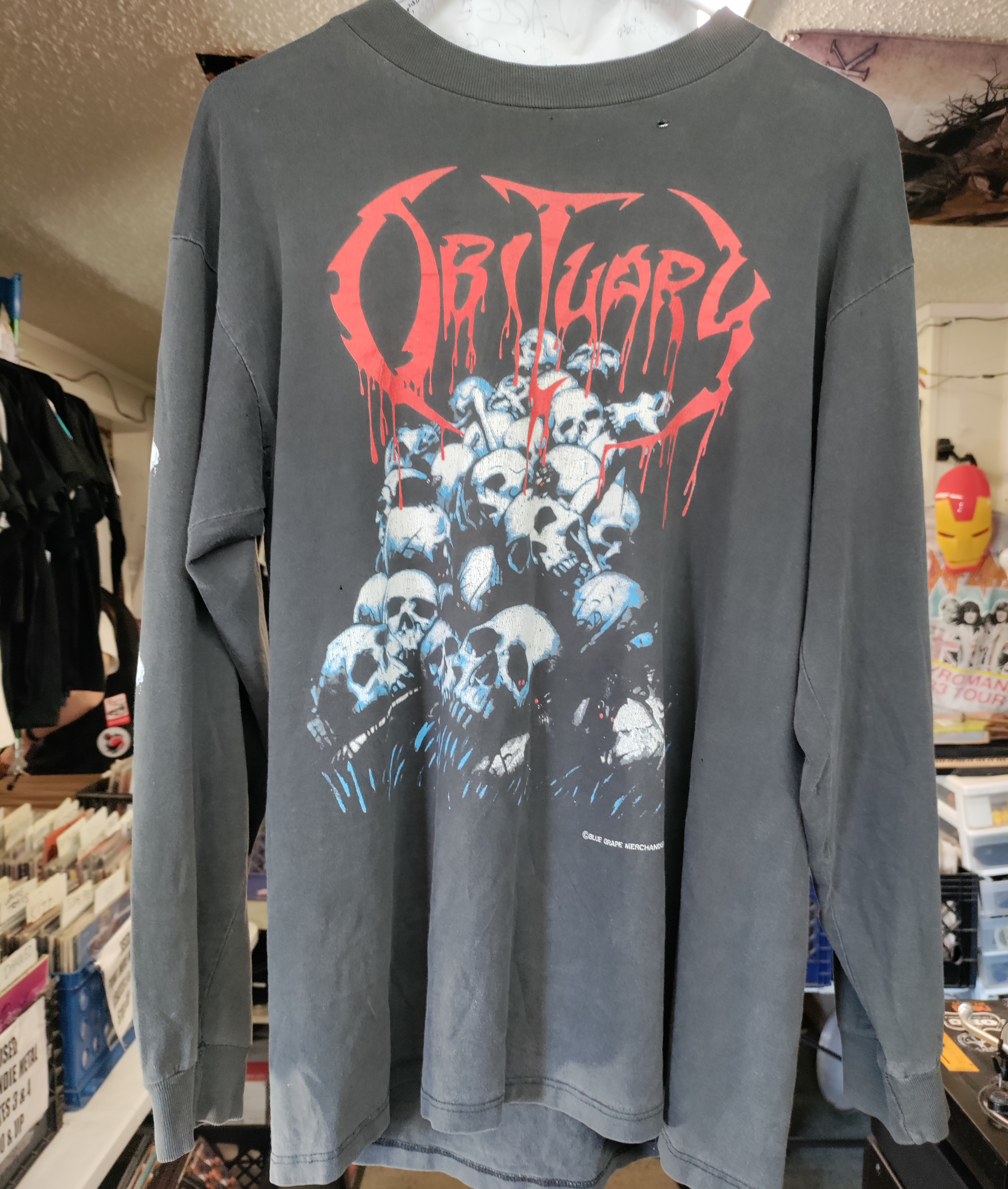 Obituary 1991 Longsleeve Tshirt Medium/large VINTAGE
