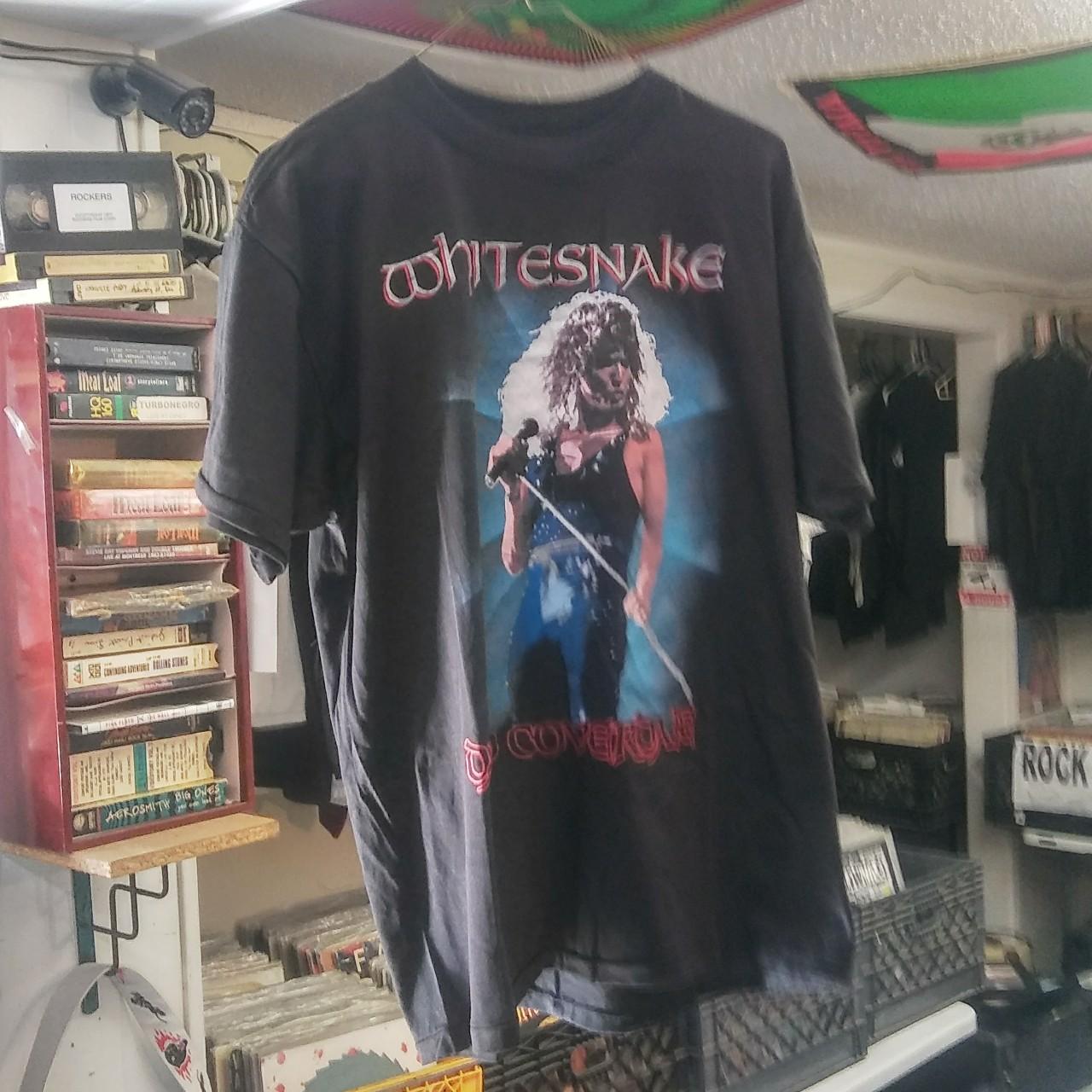 White Snake David Cover Dalle 1988 Tshirt Medium/ Large VINTAGE